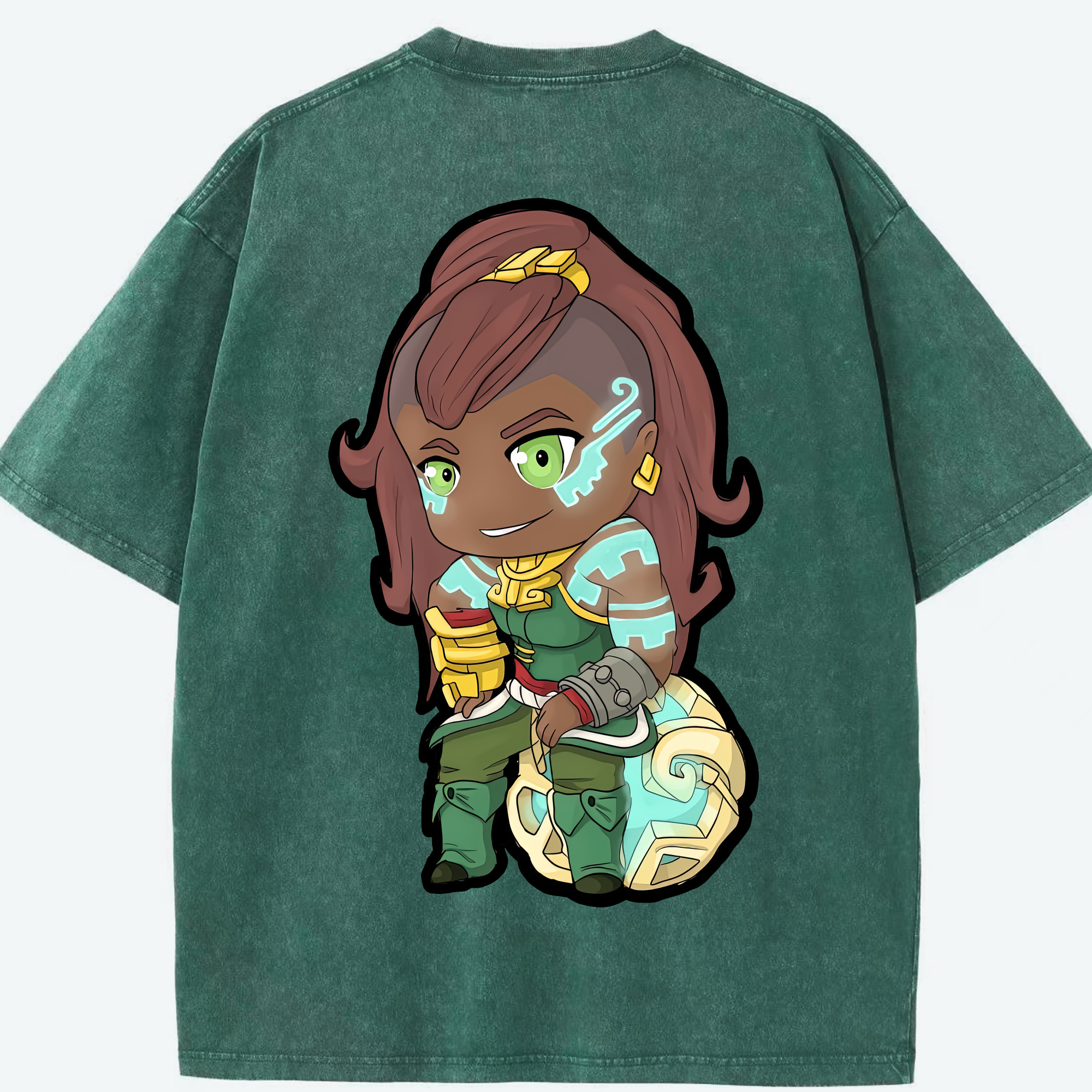 （画像用） ちいかわ ハチワレ Chii-kawa hachiware 綿100% ヴィンテージ風 半袖Tシャツ（背面プリント）